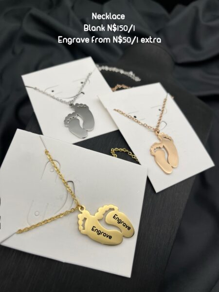 Necklace Blank N$150/1. Engrave from N$50/1 extra