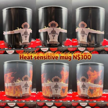 One Piece “Fire Fist” Ace Heat Sensitive/Color changing mug N$300