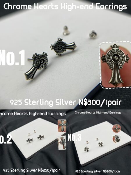 Assorted Chrome Hearts Sterling 925 silver earrings