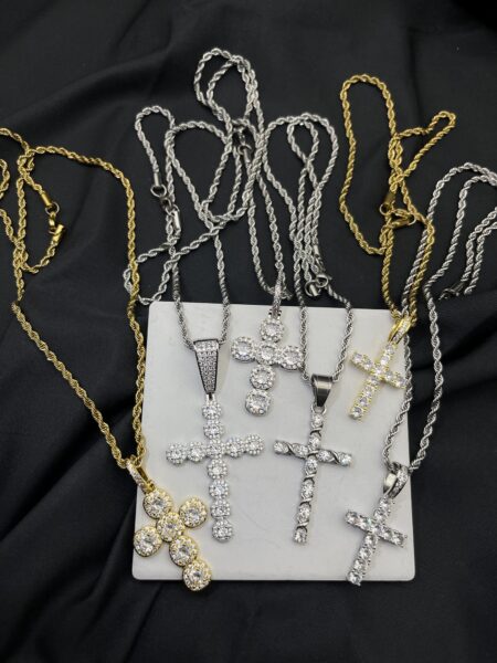 Assorted Premium Cross Necklaces 50cm 20” in length