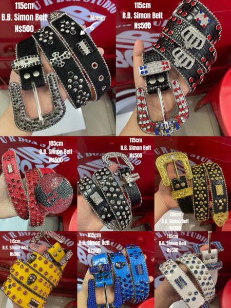 Assorted B.B. Simon Belt ( Sizes indicated in each picture) N$500/1